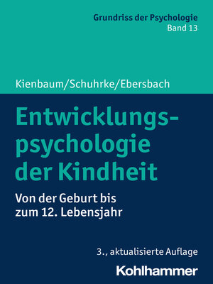 cover image of Entwicklungspsychologie der Kindheit